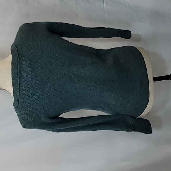 NICOLE MILLER 100% Cashmere 2 Ply Thick Teal Deep Turquoise - Picture 4 of 5